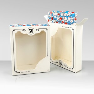 Factory Price Custom Doll Foldable Children Kids Toy Packaging Paper Box with PVC Pencere